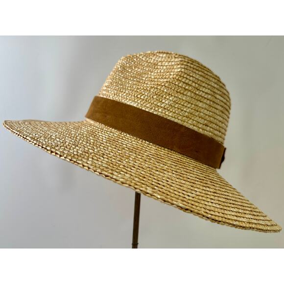 NEW Gigi Pip Isla Wide-Brim Straw Fedora Hat with Suede Band main image 9